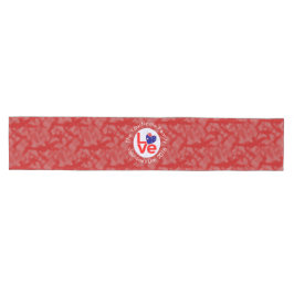 Australische Vlag Hart Rood LIEFDE Medium Tafelloper