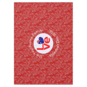 Australische Vlag Hart Rood LIEFDE Tafelkleed (Voorkant)
