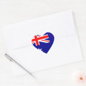 Australische vlag hart sticker (Envelop)
