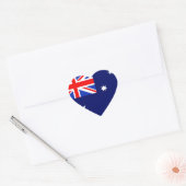 Australische vlag hart sticker (Envelop)