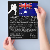 Australische vlag, Hockey Player, Camp Adverteren Flyer (Hand)