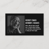 Australische vlag, Hockey Player, Hockey Coach Pho Visitekaartje (Achterkant)