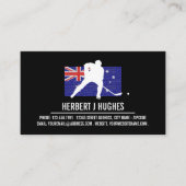 Australische vlag, Hockey Player, Hockey Coach Pho Visitekaartje (Voorkant)