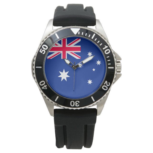Australische vlag horloge (Voorkant)