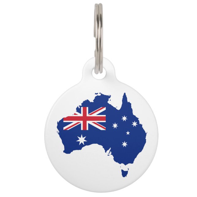 Australische vlag huisdierpenning (Voorkant)