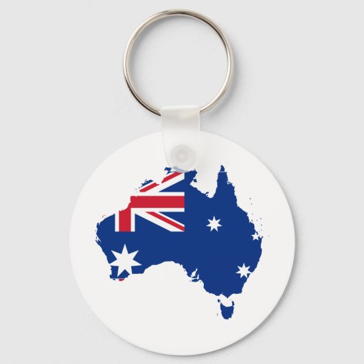 Australische vlag in de vorm van Australië Sleutelhanger (Voorkant)