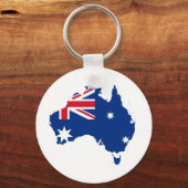 Australische vlag in de vorm van Australië Sleutelhanger (Voorkant)
