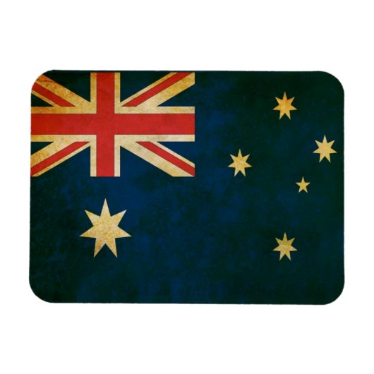 Australische vlag in Grunge Magneet (Horizontaal)