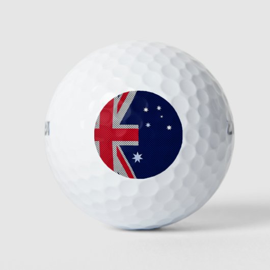 Australische vlag in koolstofchroomstijlen golfballen (Voorkant)