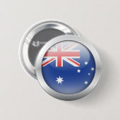 Australische vlag in Orb Ronde Button 5,7 Cm (Voorkant /achterkant)