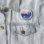 Australische vlag in Orb Ronde Button 5,7 Cm (In situ)