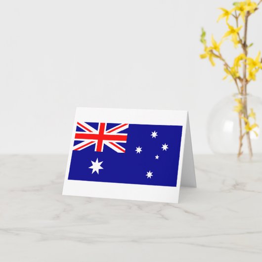 Australische vlag kaart (Gele Bloem)