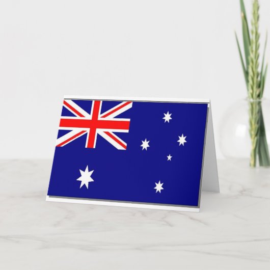 Australische vlag kaart (Voorkant)