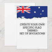 Australische vlag kaart (Voorkant / Achterkant)