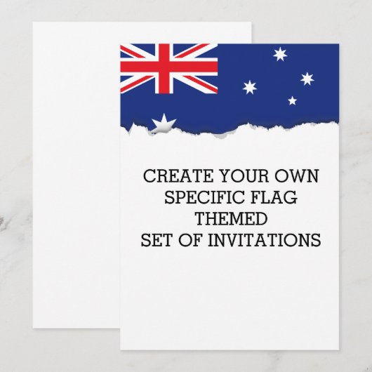 Australische vlag kaart (Voorkant / Achterkant)