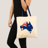 Australische vlag Kaartzakken Tote Bag (Voorkant (product))
