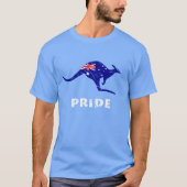 Australische vlag Kangaroo Pride Land T-shirt (Voorkant)