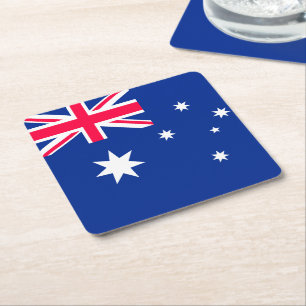 Australische vlag kartonnen onderzetters
