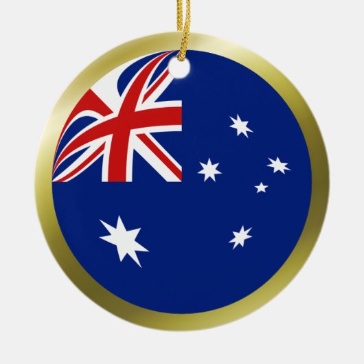 Australische vlag keramisch ornament (Voorkant)