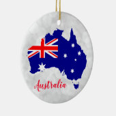 Australische vlag Kerstmis Keramisch Ornament (Rechts)