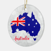 Australische vlag Kerstmis Keramisch Ornament (Links)