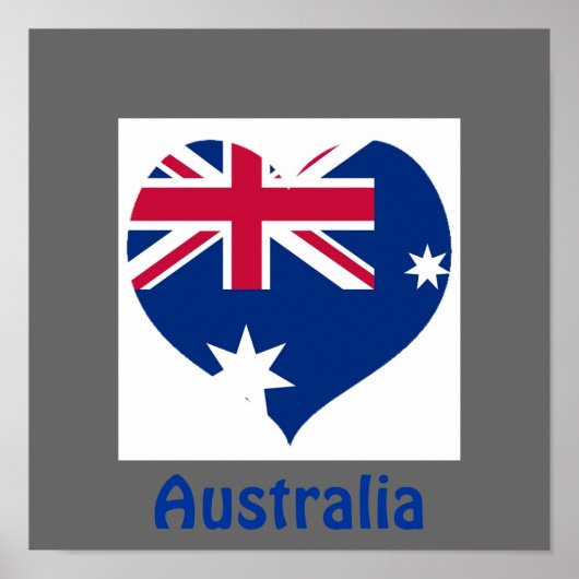 Australische Vlag - Keukenrand Poster (Voorkant)