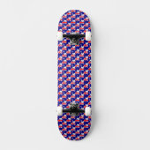 Australische vlag kleuren harten patroon patriotti persoonlijk skateboard (Voorkant)