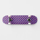 Australische vlag kleuren harten patroon patriotti persoonlijk skateboard (Horizontaal)