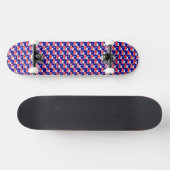 Australische vlag kleuren harten patroon patriotti persoonlijk skateboard (Horizontaal)