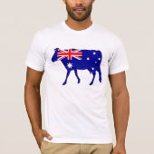 Australische vlag - Koe T-shirt (Voorkant)