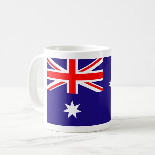 Australische vlag koffiemok (Voorkant links)
