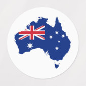 Australische vlag labels (Design 2)
