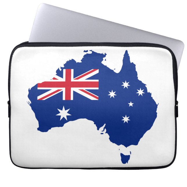 Australische vlag laptop sleeve (Voorkant)