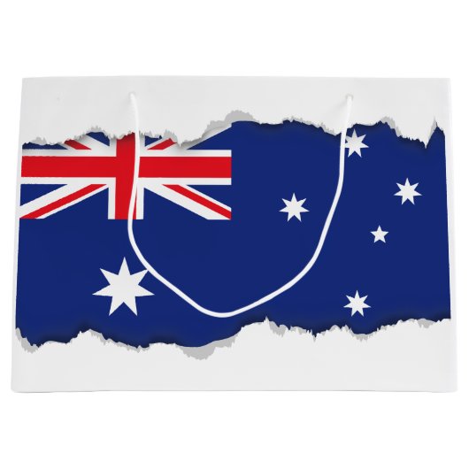Australische vlag large cadeautasje (Voorkant)
