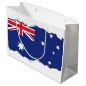 Australische vlag large cadeautasje (Achterkant Gekanteld)