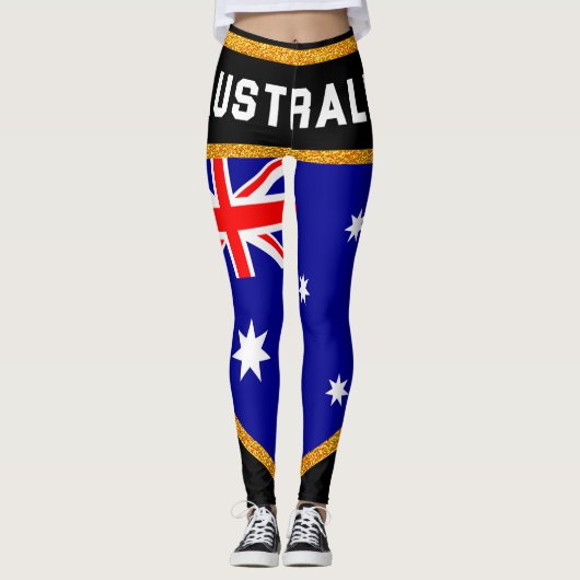 Australische vlag leggings (Voorkant)