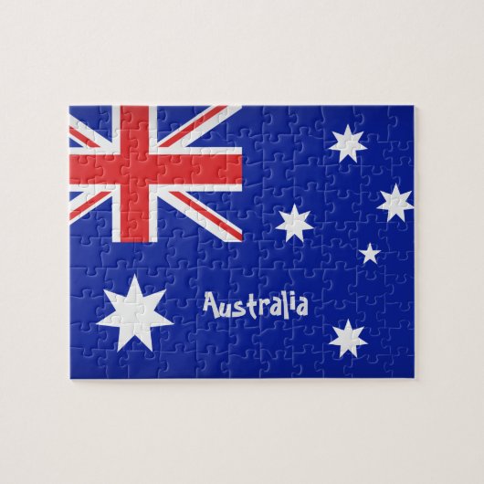 Australische vlag legpuzzel (Horizontaal)