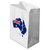 Australische vlag medium cadeauzakje (Achterkant Gekanteld)