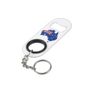 Australische vlag mini flessenopener (Achterkant Gekanteld)