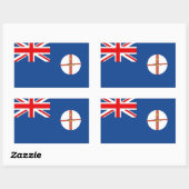 Australische vlag Nieuw-Zuid-Wales Rechthoekige Sticker (Vel)