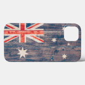Australische vlag op hout Case-Mate iPhone case (Achterkant (horizontaal))