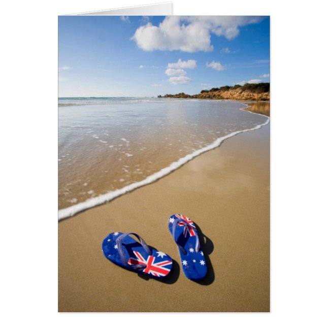 Australische vlag op strand | Zuid-Wales (Voorkant)