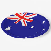 Australische vlag papieren bordje (Gekanteld)