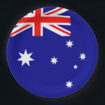 Australische vlag papieren bordje<br><div class="desc">Australische vlag</div>