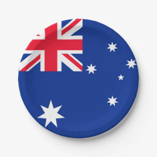 Australische vlag papieren bordje