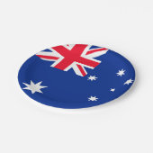 Australische vlag papieren bordje (Gekanteld)