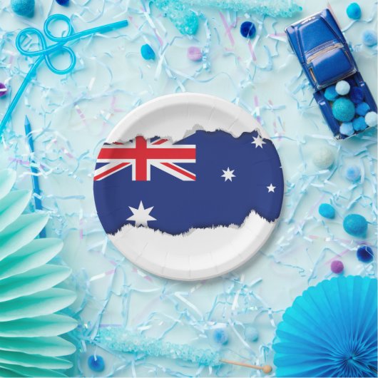 Australische vlag papieren bordje (Feest)