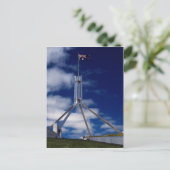 Australische vlag, parlementsgebouw, Canberra, Oos Briefkaart (Staand voorkant)