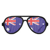 Australische vlag partij bril | Australia Day fun Aviator Zonnebril (Voorkant)