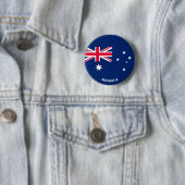 Australische vlag Patriottisch Ronde Button 5,7 Cm (In situ)